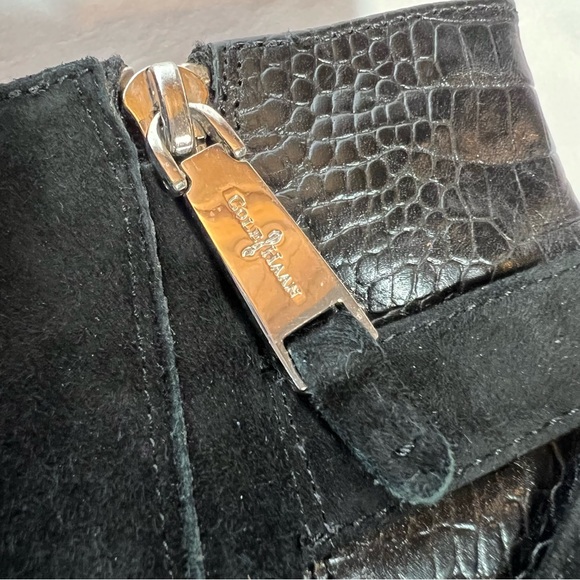 Cole Haan Martina Leather Wedge Platform Ankle Boots Booties Size 9 - Picture 7 of 16